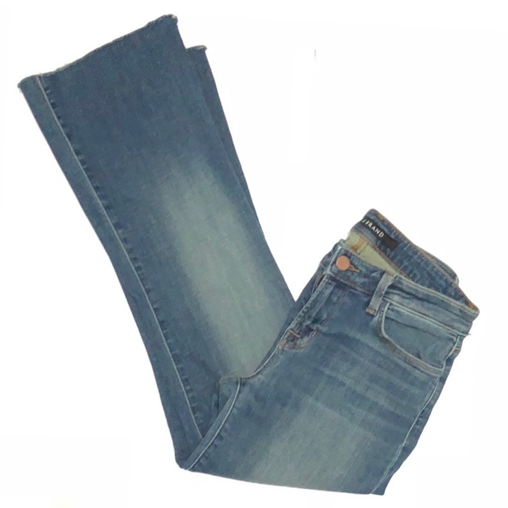 J Brand Kick Flare Raw Hem Jean